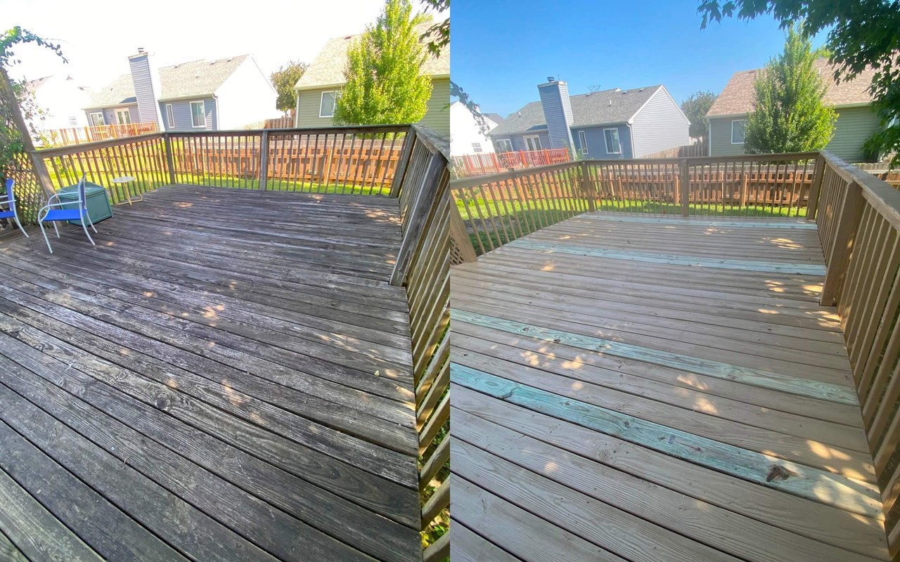 Before and after — Deck Restoration
